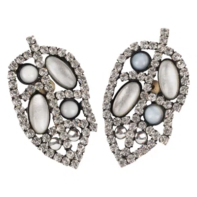 Pre-owned Louis Fèraud Louis Féraud Openwork Earrings Haute Couture, Circa 1980 In Multi