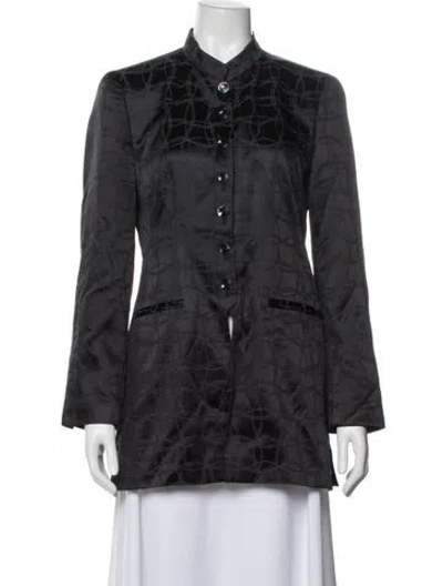 Pre-owned Louis Fèraud Patterned Jacket In Black