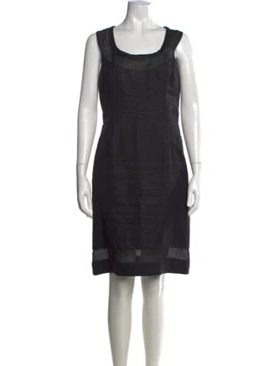 Pre-owned Louis Fèraud Printed Knee-length Dress In Black