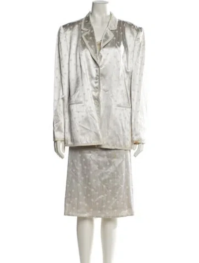 Pre-owned Louis Fèraud Printed Skirt Set In Neutral