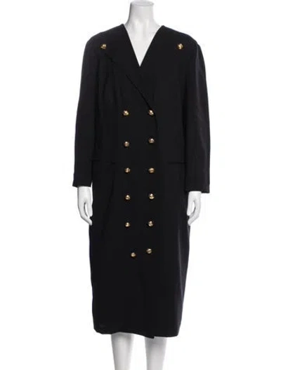 Pre-owned Louis Fèraud Silk Coat In Black