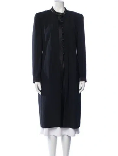 Pre-owned Louis Fèraud Silk Coat In Blue