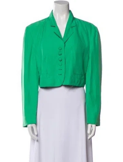 Pre-owned Louis Fèraud Silk Evening Jacket In Green