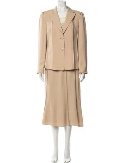 Pre-owned Louis Fèraud Silk Skirt Suit In Neutral
