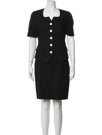 Pre-owned Louis Fèraud Skirt Set In Black