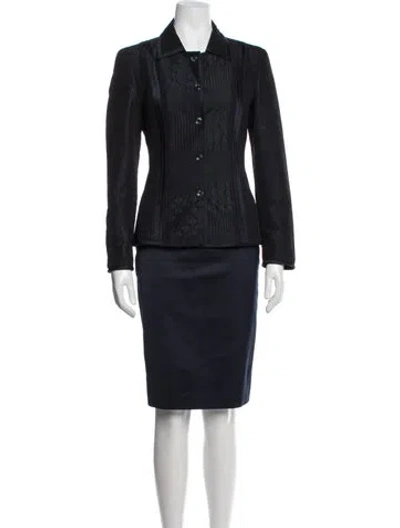 Pre-owned Louis Fèraud Skirt Set In Blue