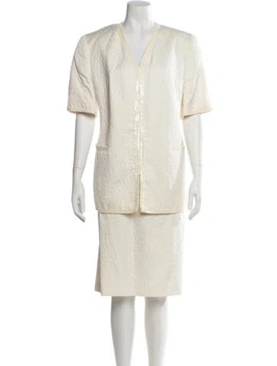 Pre-owned Louis Fèraud Skirt Set In Neutral