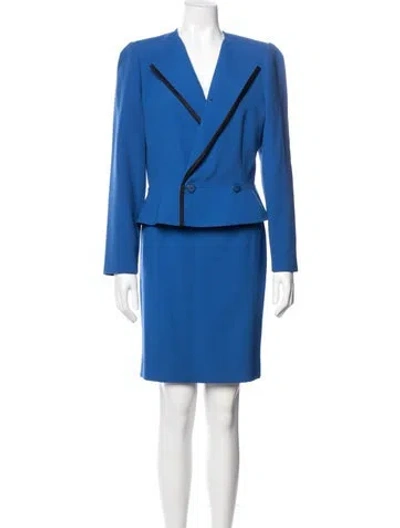 Pre-owned Louis Fèraud Skirt Suit In Blue