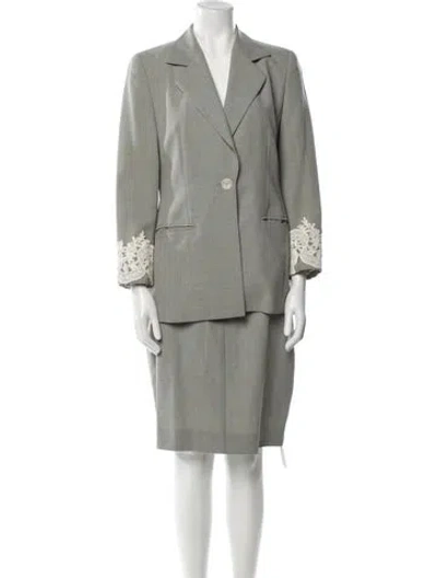 Pre-owned Louis Fèraud Skirt Suit In Gray