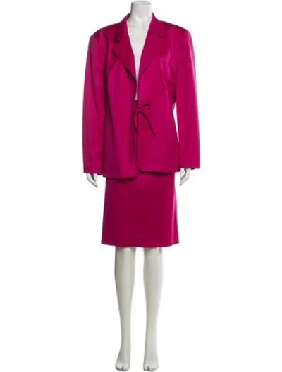 Pre-owned Louis Fèraud Skirt Suit In Pink
