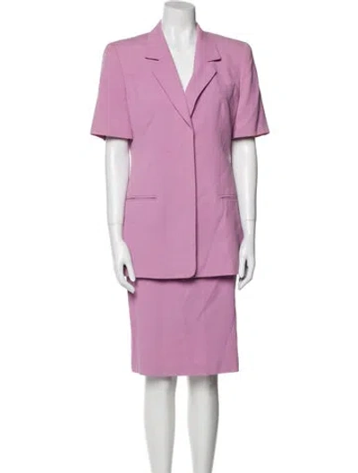 Pre-owned Louis Fèraud Skirt Suit In Purple