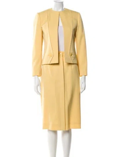Pre-owned Louis Fèraud Skirt Suit In Yellow
