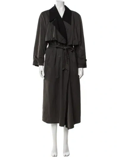 Pre-owned Louis Fèraud Trench Coat In Green