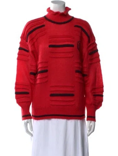 Pre-owned Louis Fèraud Turtleneck Sweater In Red