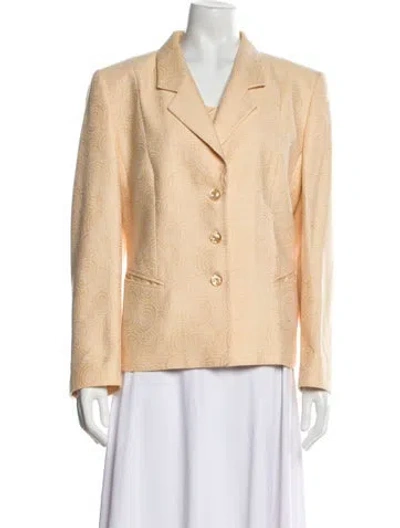 Pre-owned Louis Fèraud Tweed Pattern Blazer In Neutral