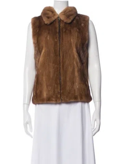 Pre-owned Louis Fèraud Vest In Brown