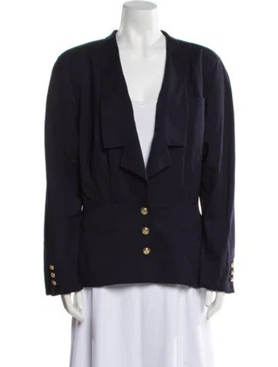 Pre-owned Louis Fèraud Vintage 1980's Blazer In Blue