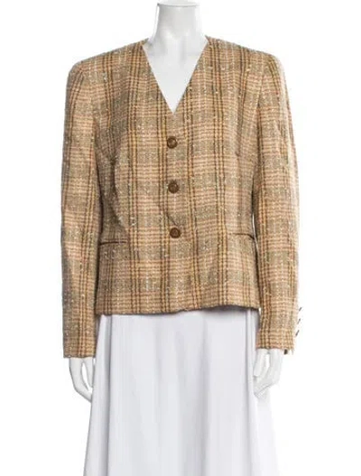 Pre-owned Louis Fèraud Vintage 1980's Blazer In Neutrals