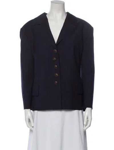 Pre-owned Louis Fèraud Vintage 1980's Jacket In Blue