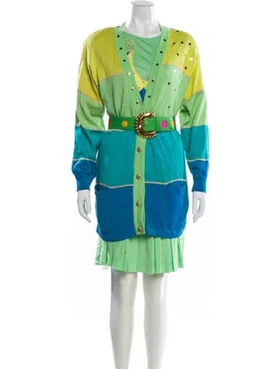 Pre-owned Louis Fèraud Vintage 1980's Skirt Set In Multi