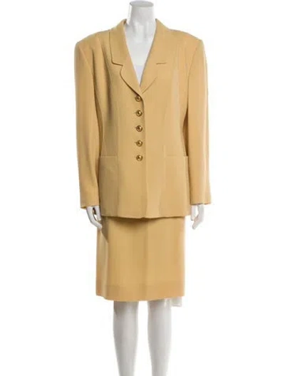 Pre-owned Louis Fèraud Vintage 1980's Skirt Suit In Neutral