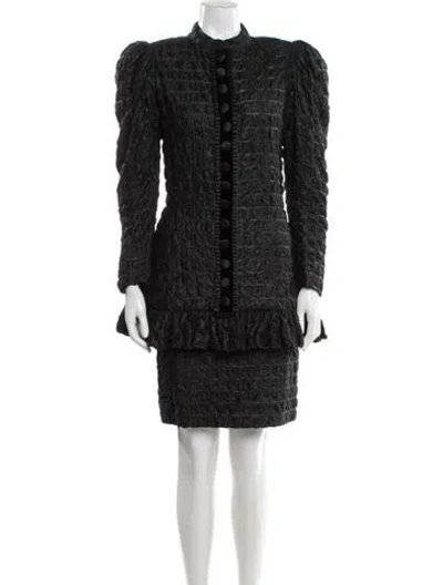 Pre-owned Louis Fèraud Vintage 1987 Skirt Suit In Black