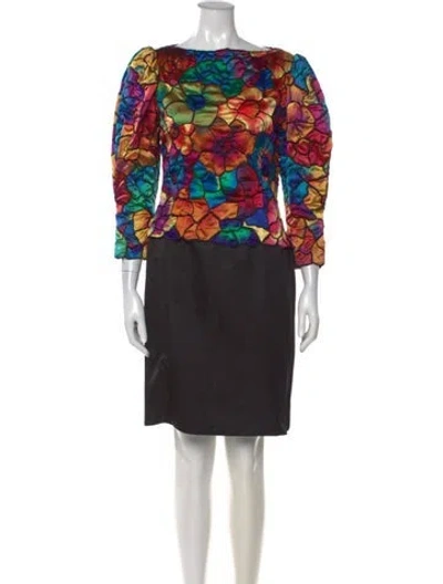 Pre-owned Louis Fèraud Vintage Knee-length Dress In Black