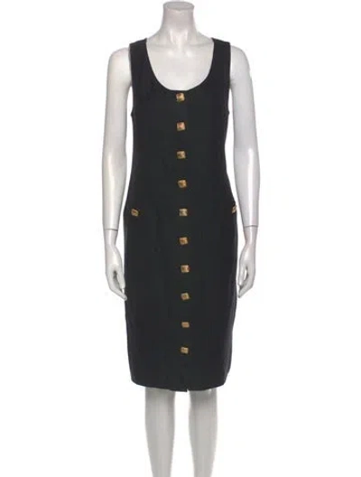 Pre-owned Louis Fèraud Vintage Knee-length Dress In Black