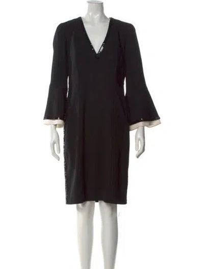 Pre-owned Louis Fèraud Vintage Knee-length Dress In Black