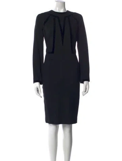Pre-owned Louis Fèraud Vintage Knee-length Dress In Blue