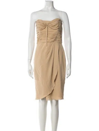 Pre-owned Louis Fèraud Vintage Knee-length Dress In Neutrals
