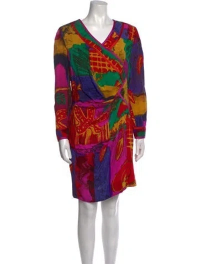 Pre-owned Louis Fèraud Vintage Knee-length Dress In Red