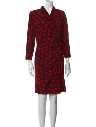 Pre-owned Louis Fèraud Vintage Knee-length Dress In Red