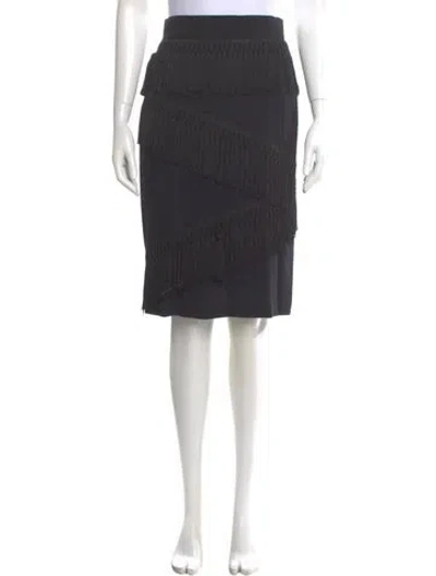 Pre-owned Louis Fèraud Vintage Knee-length Skirt In Black