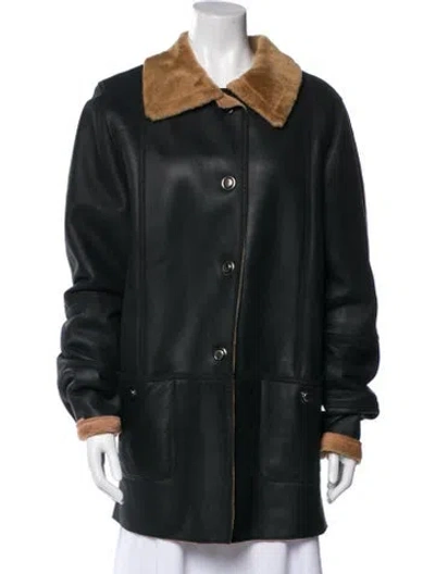 Pre-owned Louis Fèraud Vintage Late 1990's - Early 2000's Fur Coat In Black