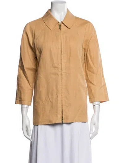 Pre-owned Louis Fèraud Vintage Linen Jacket In Neutrals