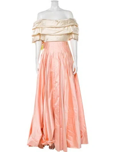 Pre-owned Louis Fèraud Vintage Long Dress In Multi