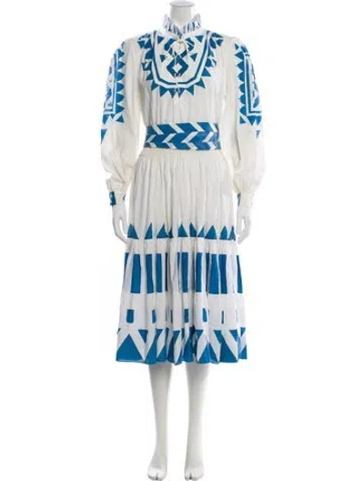 Pre-owned Louis Fèraud Vintage Midi Length Dress In Multi