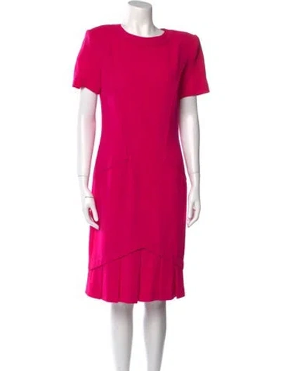 Pre-owned Louis Fèraud Vintage Midi Length Dress In Pink