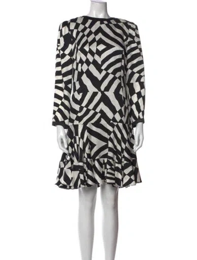 Pre-owned Louis Fèraud Vintage Mini Dress In Blac