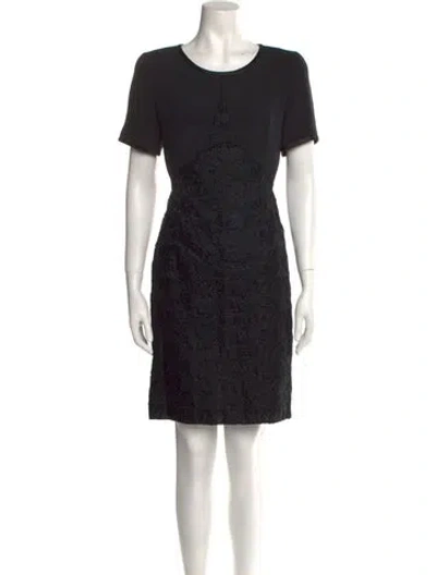 Pre-owned Louis Fèraud Vintage Mini Dress In Black