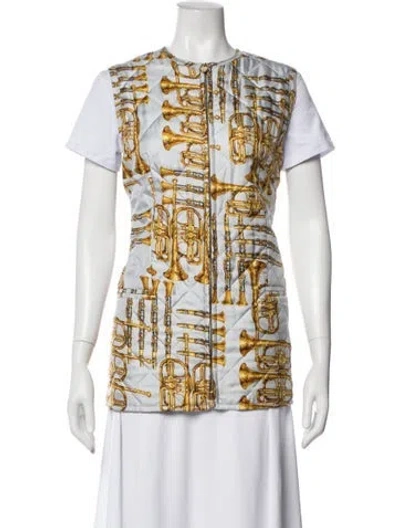 Pre-owned Louis Fèraud Vintage Silk Vest In Blue