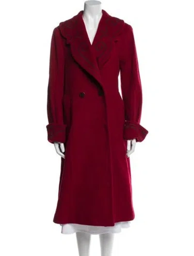 Pre-owned Louis Fèraud Vintage Trench Coat In Red