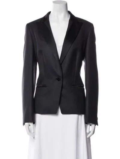 Pre-owned Louis Fèraud Virgin Wool Blazer In Black