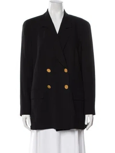 Pre-owned Louis Fèraud Virgin Wool Blazer In Black
