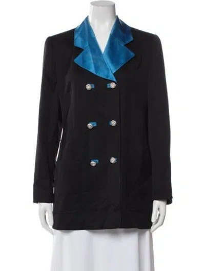 Pre-owned Louis Fèraud Virgin Wool Blazer In Black