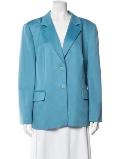 Pre-owned Louis Fèraud Virgin Wool Blazer In Blue