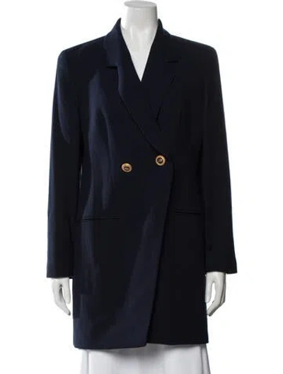 Pre-owned Louis Fèraud Virgin Wool Blazer In Blue
