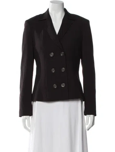 Pre-owned Louis Fèraud Virgin Wool Blazer In Brown
