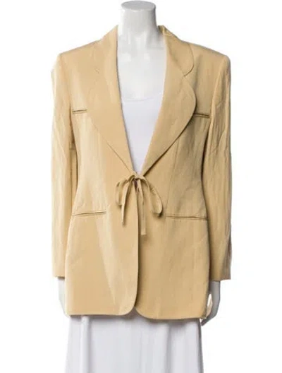 Pre-owned Louis Fèraud Virgin Wool Blazer In Neutral